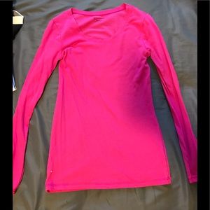 Hot pink long sleeve shirt